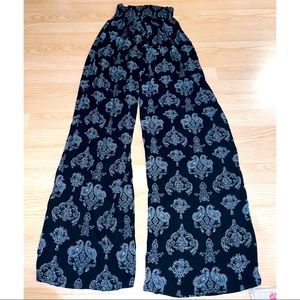 Floral bohemian pants